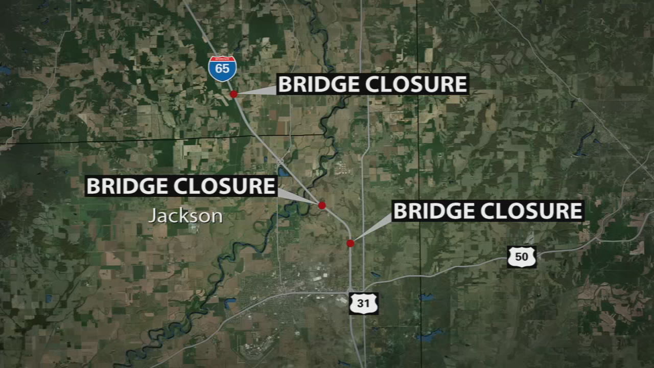 Overpass bridges in Jackson, Bartholomew counties to close next week